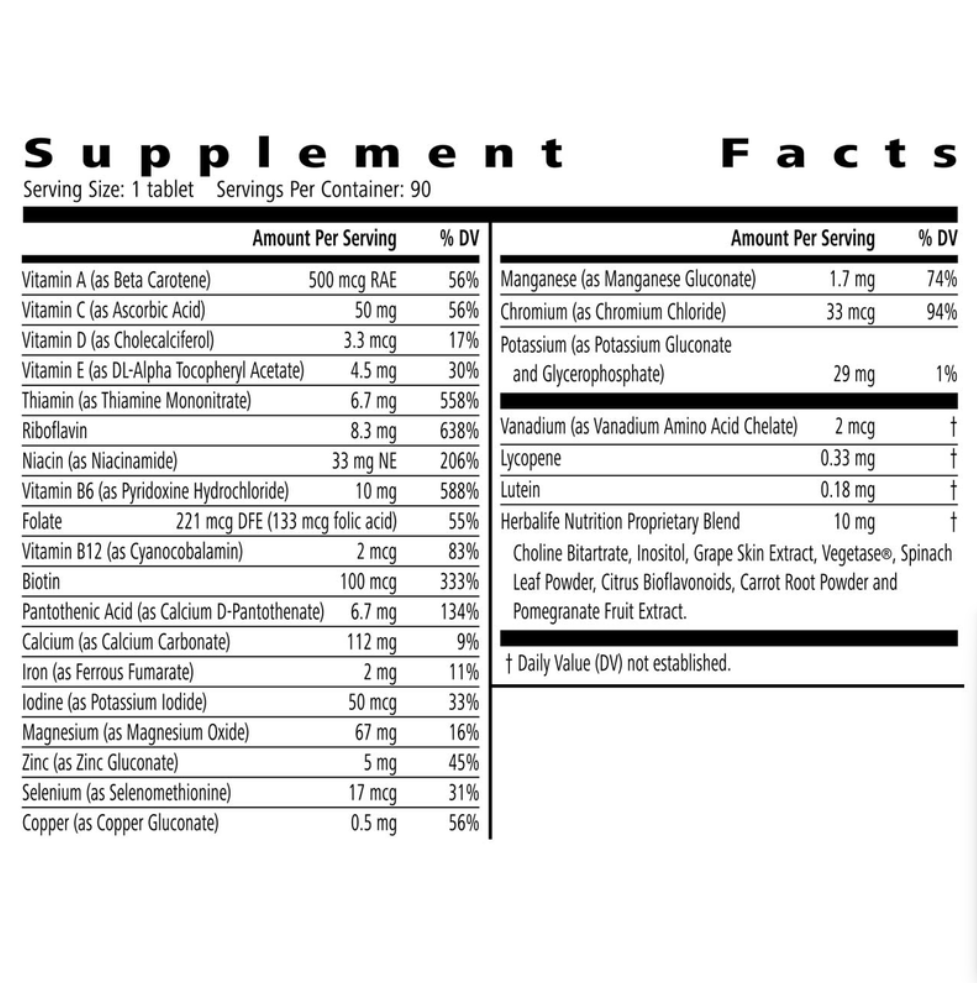 Formula 2 Multivitamin Complex: 90 Tablets