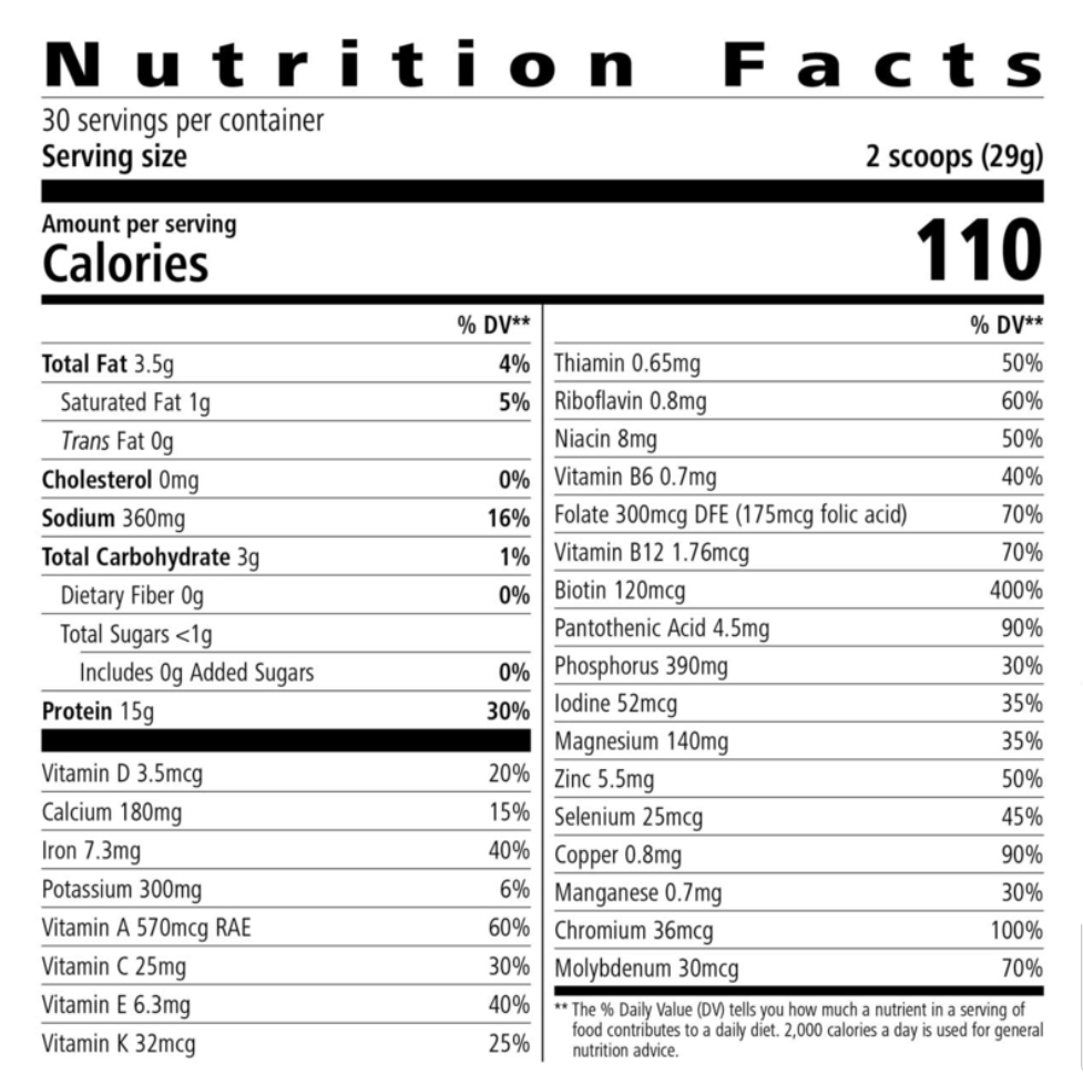 Protein Drink Mix: Chocolate 870 g