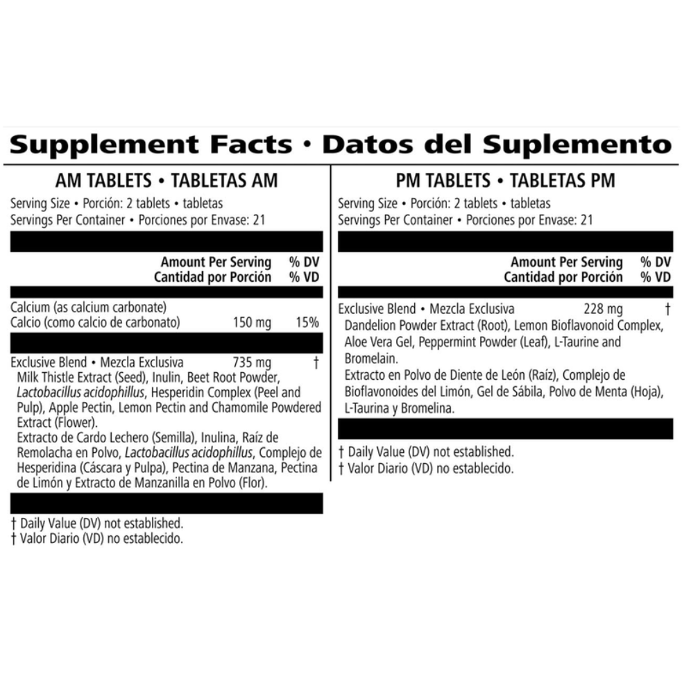 21-Day Herbal Balancing Program: 42 Tablets for AM/42 Tablets for PM